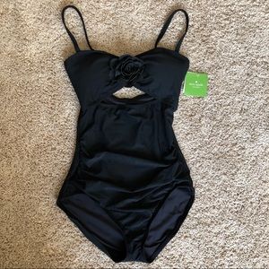 NWT Kate Spade Bandeau 1 Piece Bathing Suit